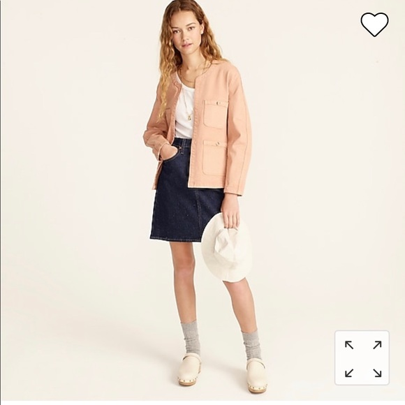 EUC J. Crew Simone relaxed garment-dyed jacket in Luxury Camel sz M - Picture 3 of 7